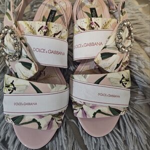 Dolce & Gabbana Women's Pink Floral Sandals